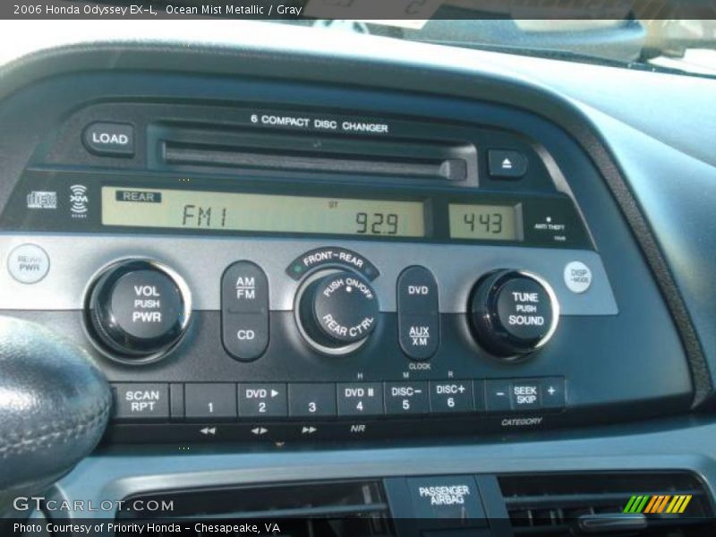 Ocean Mist Metallic / Gray 2006 Honda Odyssey EX-L