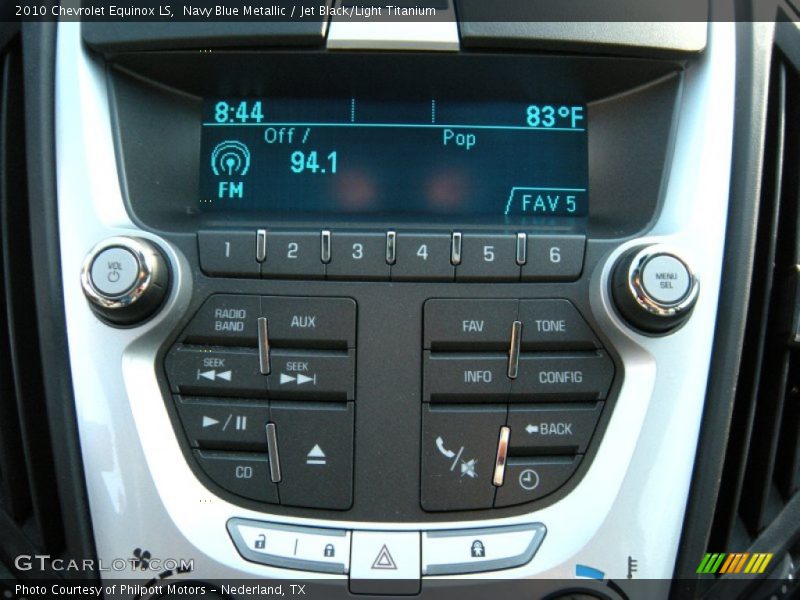Navy Blue Metallic / Jet Black/Light Titanium 2010 Chevrolet Equinox LS