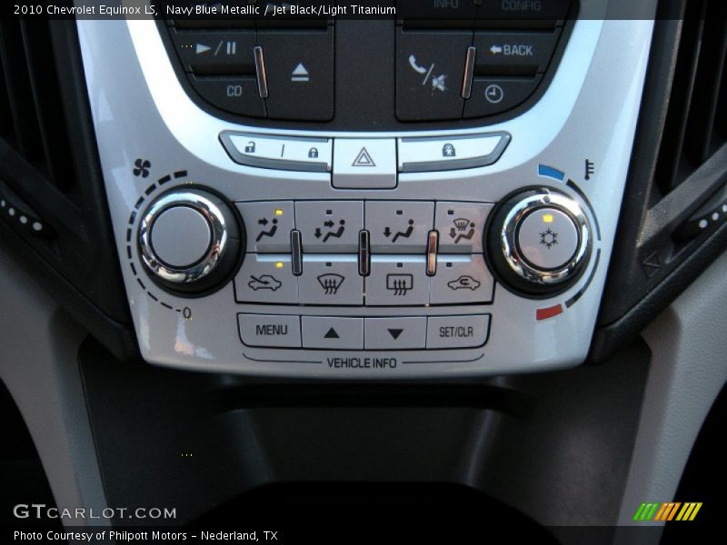 Navy Blue Metallic / Jet Black/Light Titanium 2010 Chevrolet Equinox LS
