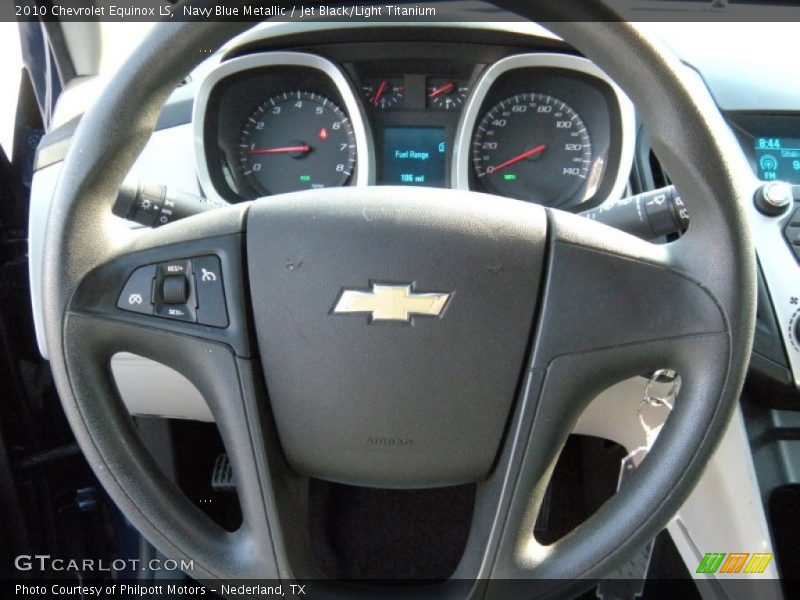 Navy Blue Metallic / Jet Black/Light Titanium 2010 Chevrolet Equinox LS