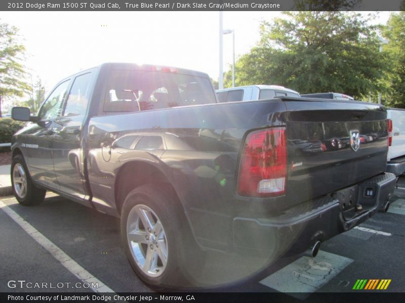 True Blue Pearl / Dark Slate Gray/Medium Graystone 2012 Dodge Ram 1500 ST Quad Cab