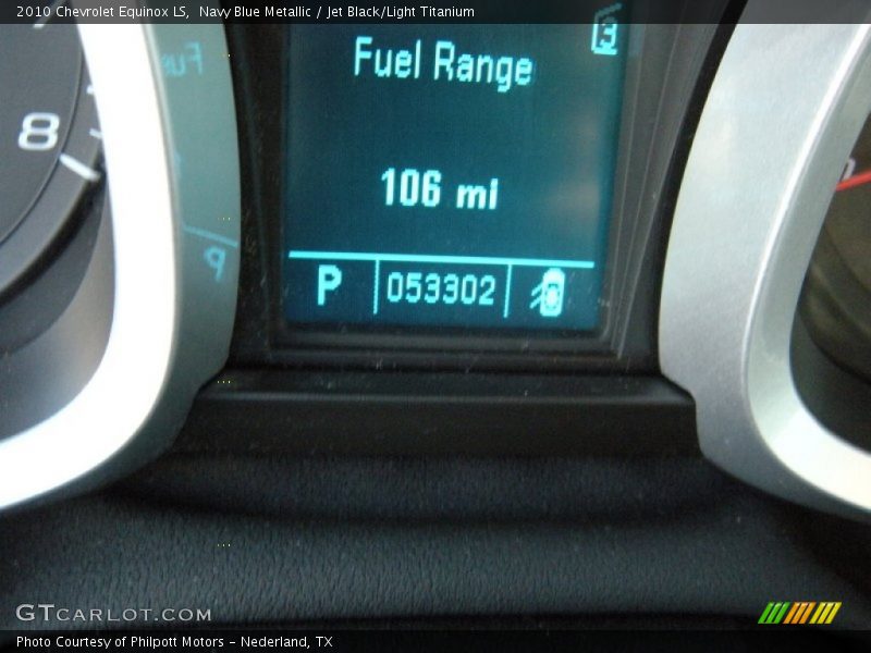 Navy Blue Metallic / Jet Black/Light Titanium 2010 Chevrolet Equinox LS