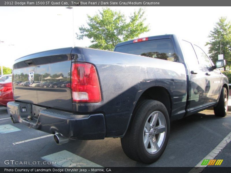 True Blue Pearl / Dark Slate Gray/Medium Graystone 2012 Dodge Ram 1500 ST Quad Cab