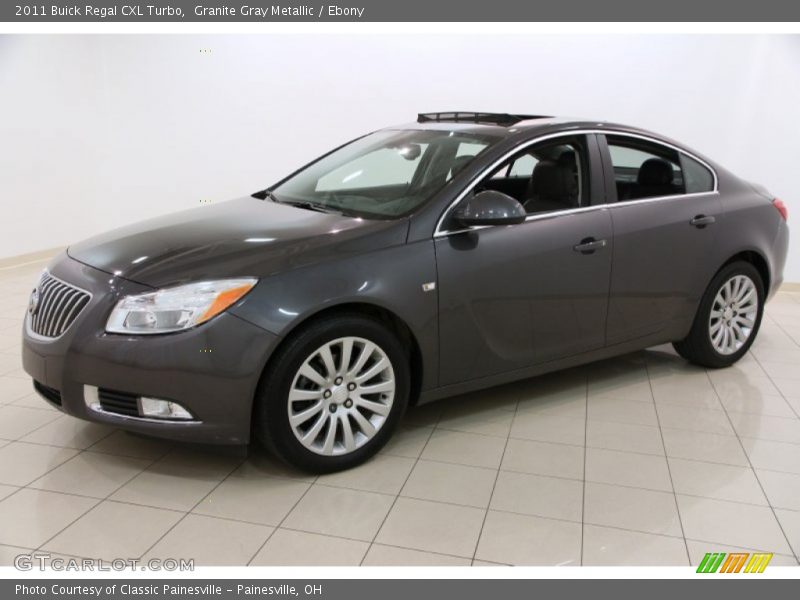 Granite Gray Metallic / Ebony 2011 Buick Regal CXL Turbo
