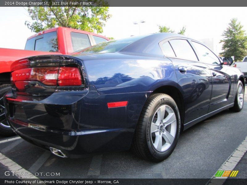 Jazz Blue Pearl / Black 2014 Dodge Charger SE