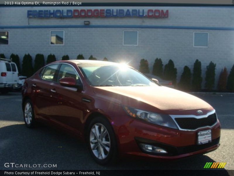 Remington Red / Beige 2013 Kia Optima EX
