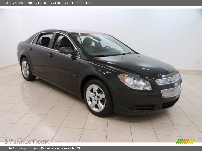 Black Granite Metallic / Titanium 2012 Chevrolet Malibu LS