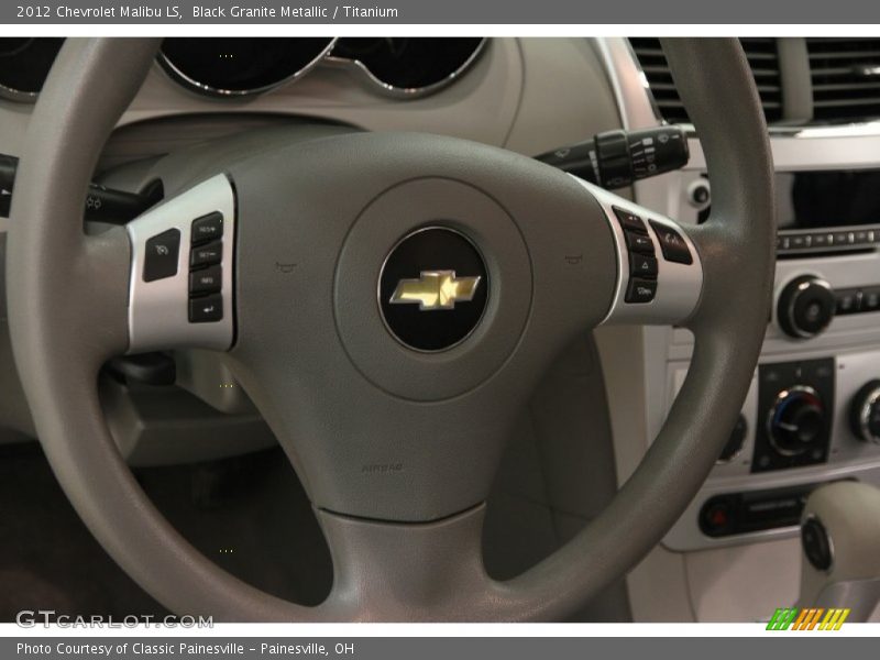Black Granite Metallic / Titanium 2012 Chevrolet Malibu LS