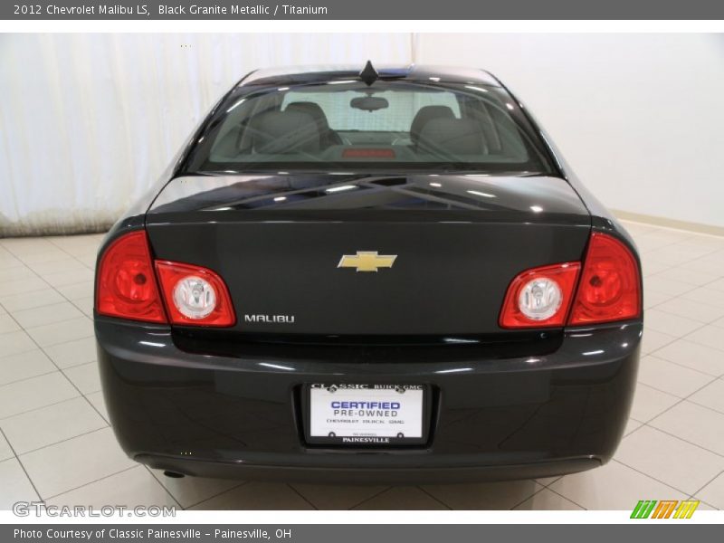 Black Granite Metallic / Titanium 2012 Chevrolet Malibu LS