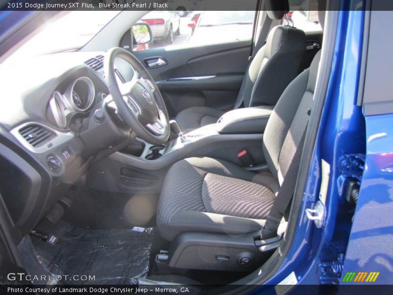 Blue Streak Pearl / Black 2015 Dodge Journey SXT Plus