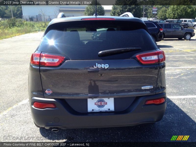 Granite Crystal Metallic / Black 2015 Jeep Cherokee Latitude