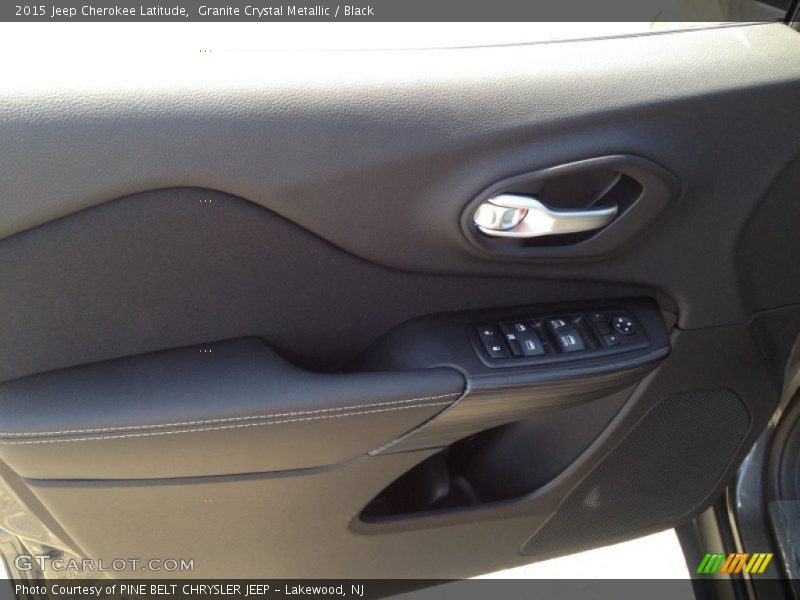 Granite Crystal Metallic / Black 2015 Jeep Cherokee Latitude