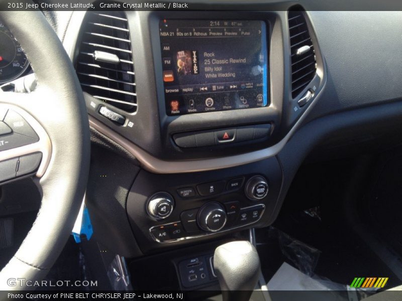 Granite Crystal Metallic / Black 2015 Jeep Cherokee Latitude