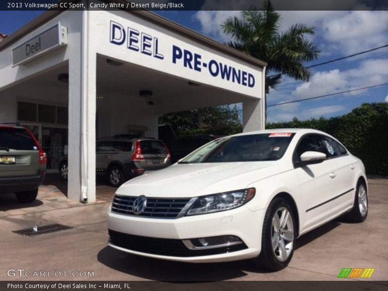 Candy White / Desert Beige/Black 2013 Volkswagen CC Sport