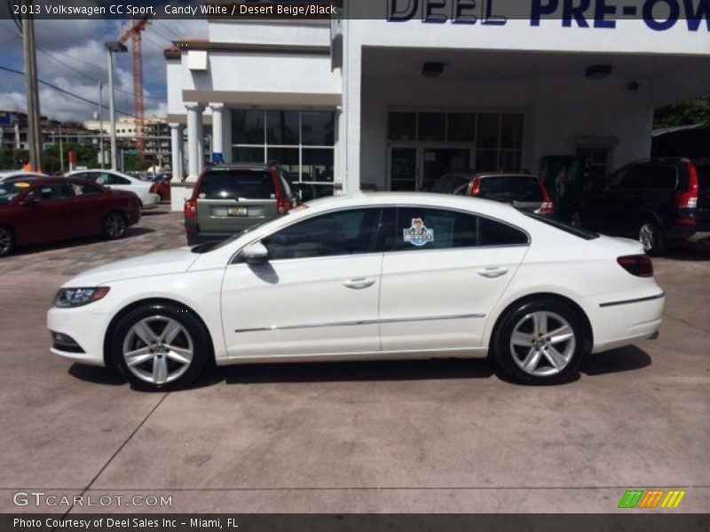 Candy White / Desert Beige/Black 2013 Volkswagen CC Sport