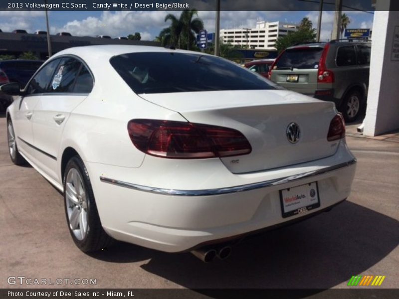 Candy White / Desert Beige/Black 2013 Volkswagen CC Sport