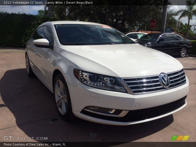 Candy White / Desert Beige/Black 2013 Volkswagen CC Sport