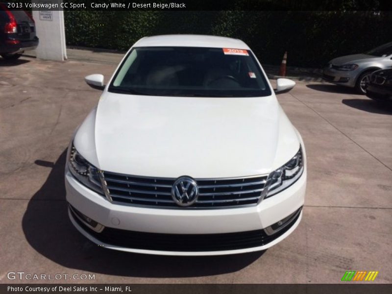 Candy White / Desert Beige/Black 2013 Volkswagen CC Sport