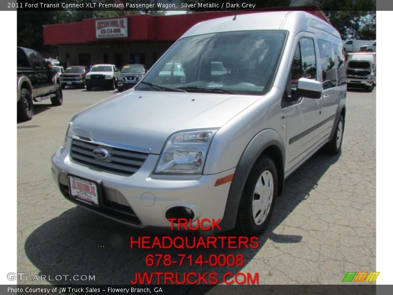 Silver Metallic / Dark Grey 2011 Ford Transit Connect XLT Premium Passenger Wagon