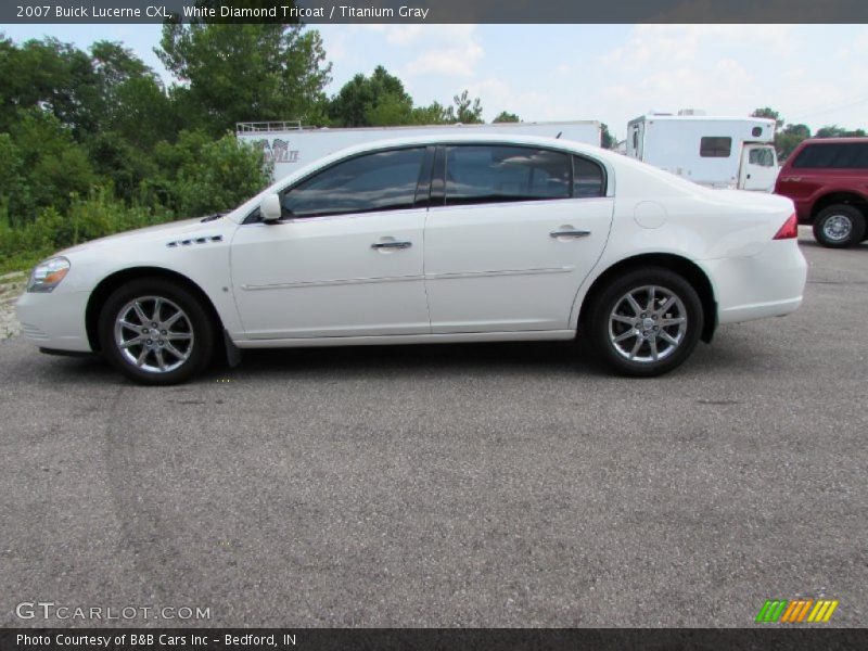 White Diamond Tricoat / Titanium Gray 2007 Buick Lucerne CXL