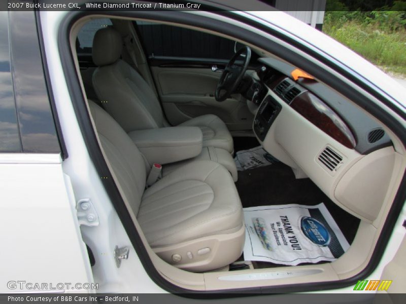 White Diamond Tricoat / Titanium Gray 2007 Buick Lucerne CXL