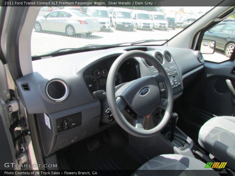 Silver Metallic / Dark Grey 2011 Ford Transit Connect XLT Premium Passenger Wagon