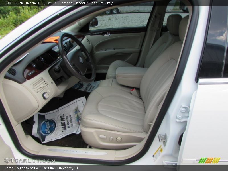 White Diamond Tricoat / Titanium Gray 2007 Buick Lucerne CXL
