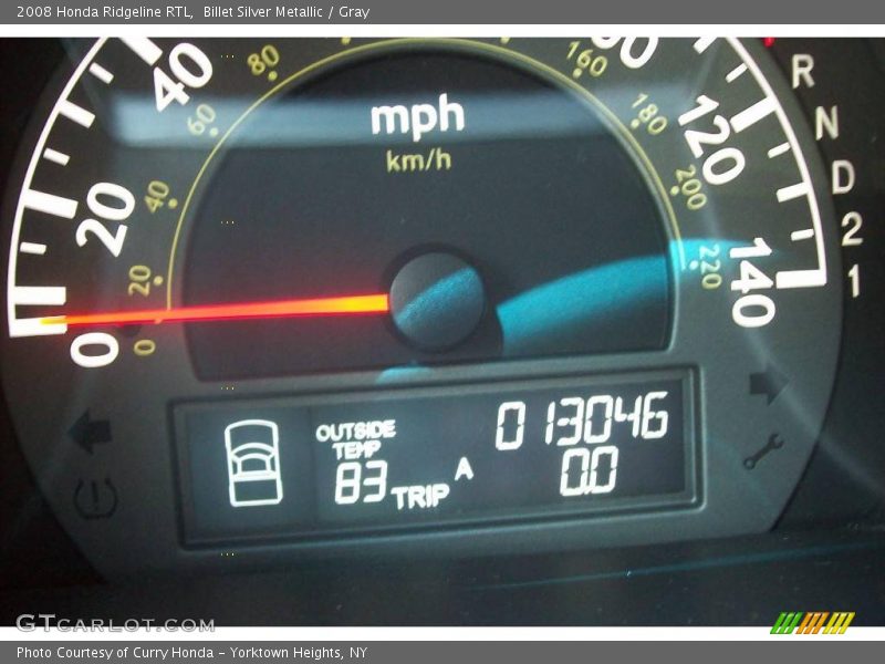 Billet Silver Metallic / Gray 2008 Honda Ridgeline RTL