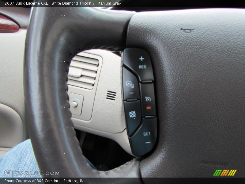 White Diamond Tricoat / Titanium Gray 2007 Buick Lucerne CXL