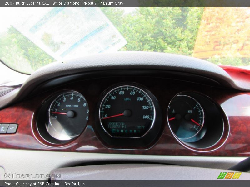 White Diamond Tricoat / Titanium Gray 2007 Buick Lucerne CXL