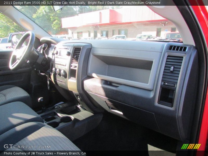 Bright Red / Dark Slate Gray/Medium Graystone 2011 Dodge Ram 3500 HD SLT Crew Cab 4x4 Dually