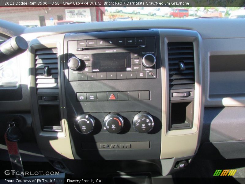 Bright Red / Dark Slate Gray/Medium Graystone 2011 Dodge Ram 3500 HD SLT Crew Cab 4x4 Dually