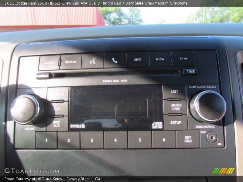 Bright Red / Dark Slate Gray/Medium Graystone 2011 Dodge Ram 3500 HD SLT Crew Cab 4x4 Dually