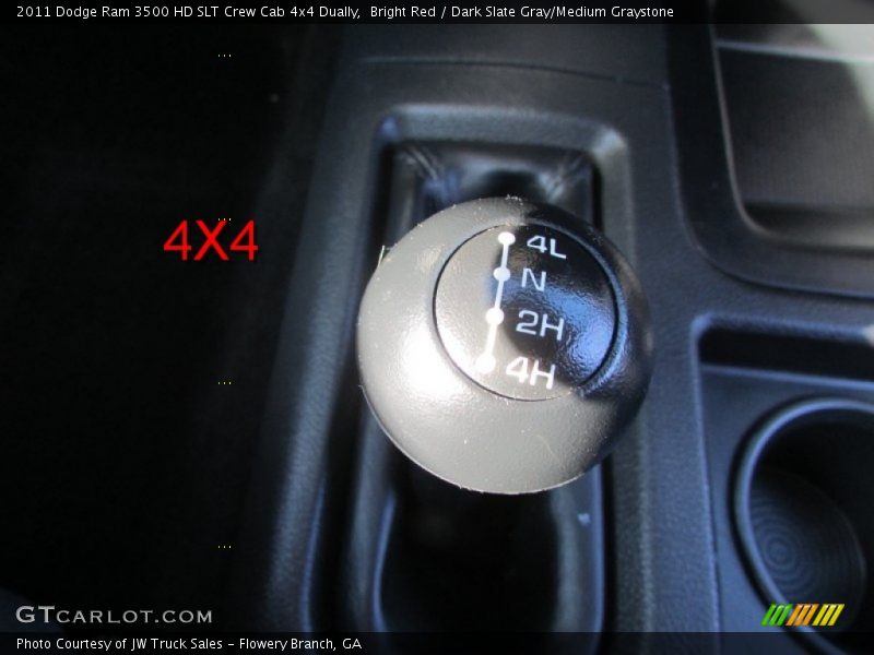 Bright Red / Dark Slate Gray/Medium Graystone 2011 Dodge Ram 3500 HD SLT Crew Cab 4x4 Dually