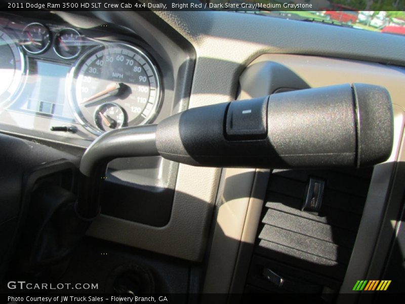 Bright Red / Dark Slate Gray/Medium Graystone 2011 Dodge Ram 3500 HD SLT Crew Cab 4x4 Dually