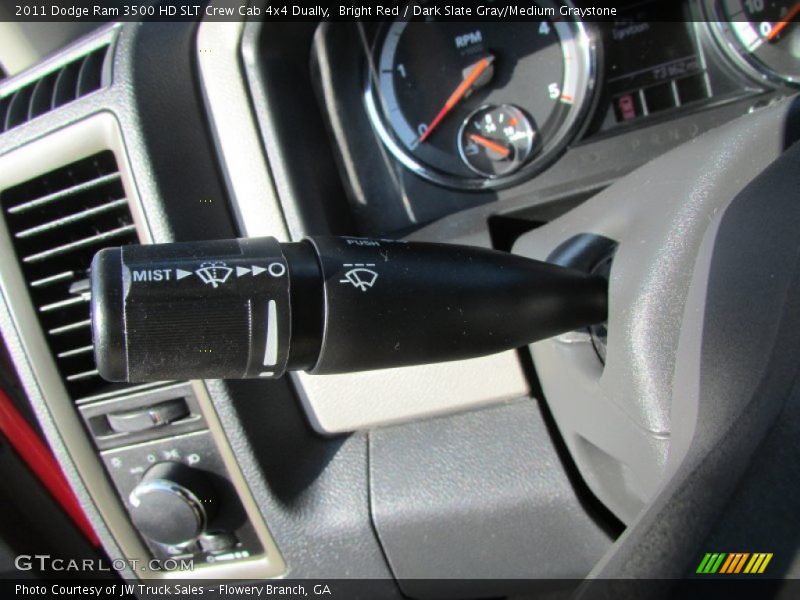 Bright Red / Dark Slate Gray/Medium Graystone 2011 Dodge Ram 3500 HD SLT Crew Cab 4x4 Dually