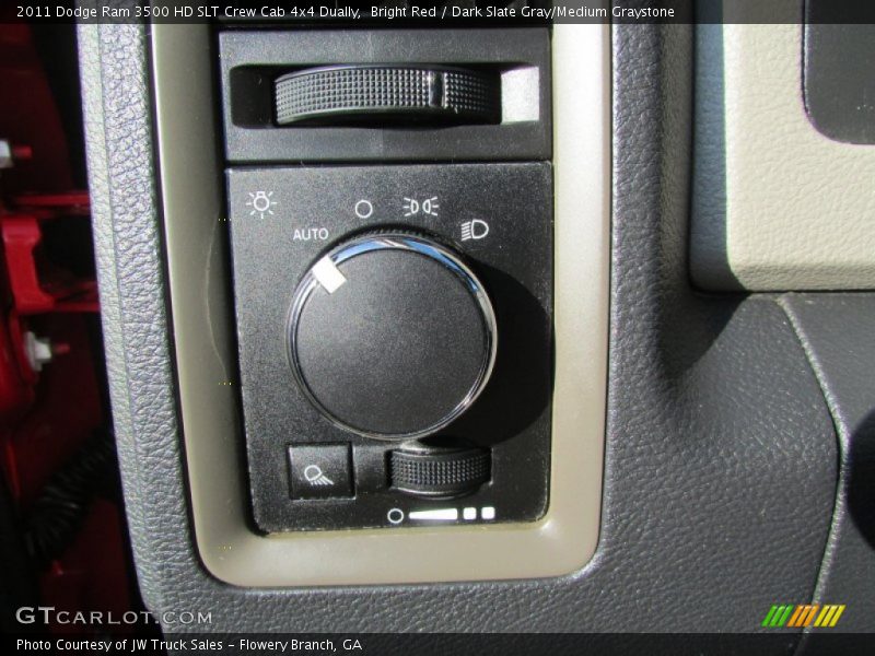 Bright Red / Dark Slate Gray/Medium Graystone 2011 Dodge Ram 3500 HD SLT Crew Cab 4x4 Dually