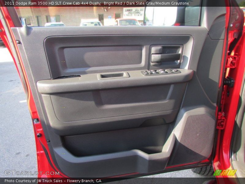 Bright Red / Dark Slate Gray/Medium Graystone 2011 Dodge Ram 3500 HD SLT Crew Cab 4x4 Dually