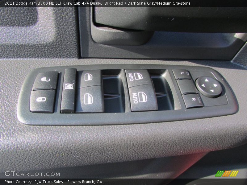 Bright Red / Dark Slate Gray/Medium Graystone 2011 Dodge Ram 3500 HD SLT Crew Cab 4x4 Dually