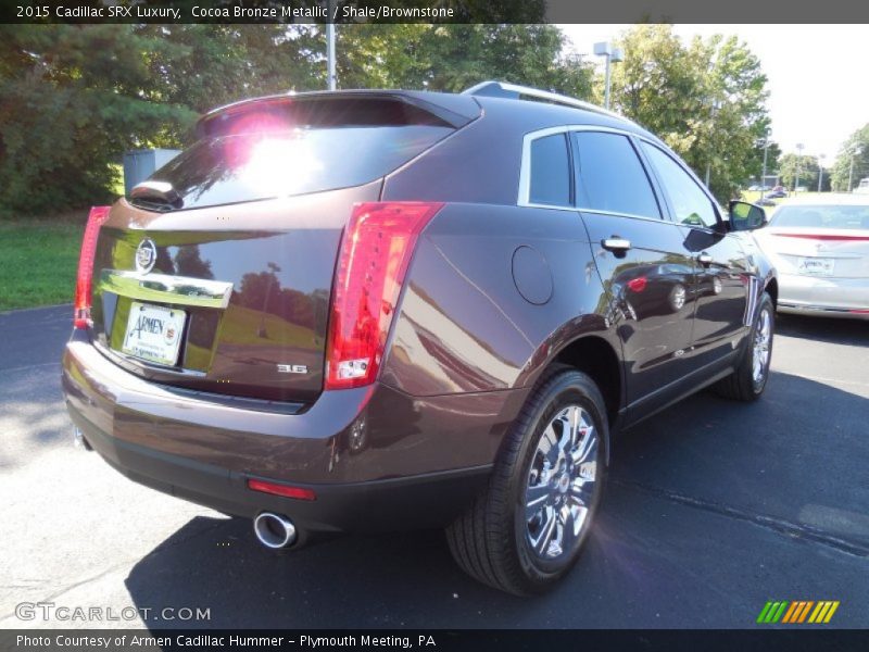 Cocoa Bronze Metallic / Shale/Brownstone 2015 Cadillac SRX Luxury
