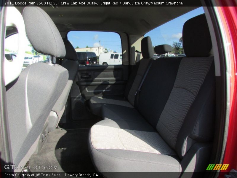 Bright Red / Dark Slate Gray/Medium Graystone 2011 Dodge Ram 3500 HD SLT Crew Cab 4x4 Dually