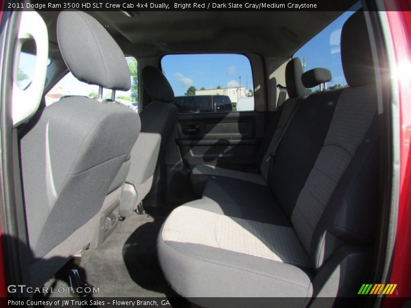 Bright Red / Dark Slate Gray/Medium Graystone 2011 Dodge Ram 3500 HD SLT Crew Cab 4x4 Dually