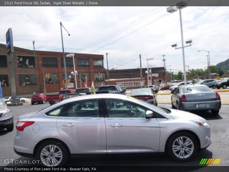 Ingot Silver Metallic / Stone 2012 Ford Focus SEL Sedan