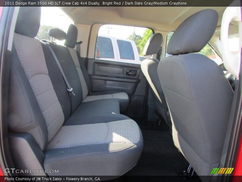 Bright Red / Dark Slate Gray/Medium Graystone 2011 Dodge Ram 3500 HD SLT Crew Cab 4x4 Dually