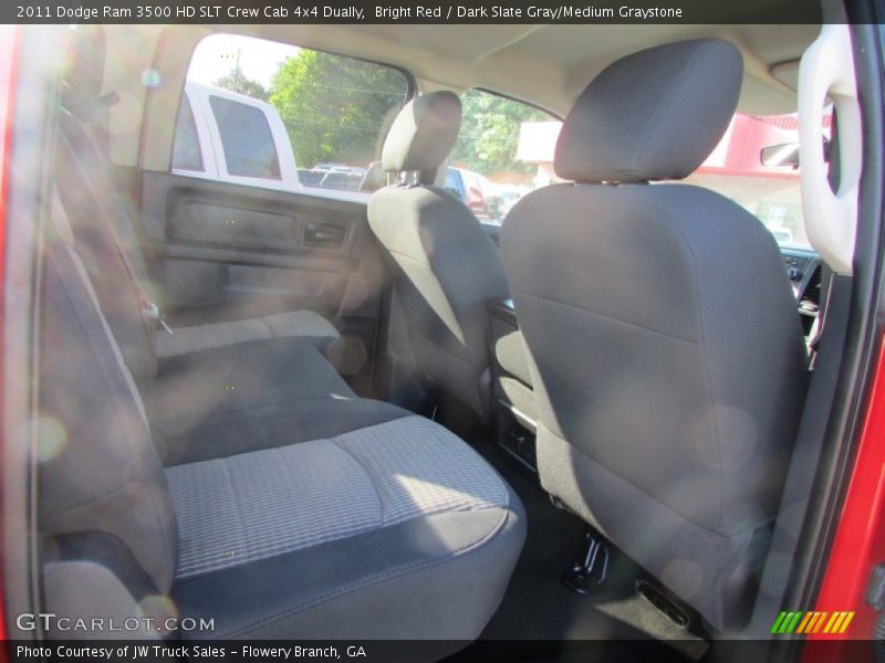 Bright Red / Dark Slate Gray/Medium Graystone 2011 Dodge Ram 3500 HD SLT Crew Cab 4x4 Dually