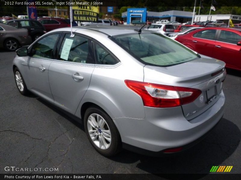 Ingot Silver Metallic / Stone 2012 Ford Focus SEL Sedan