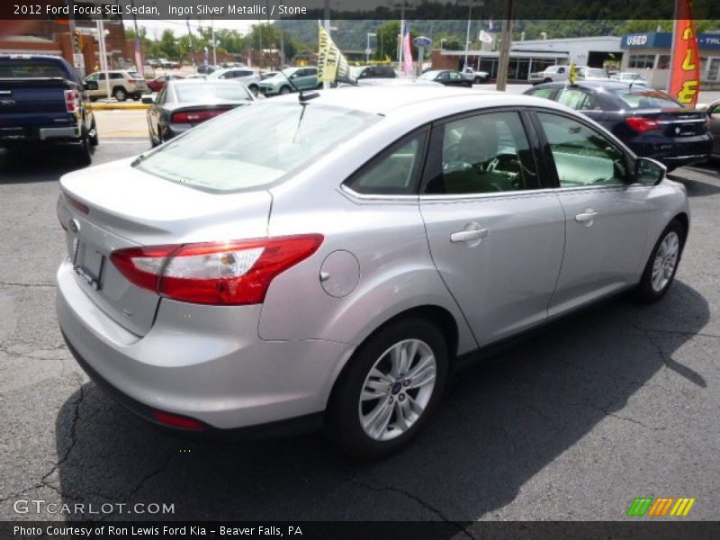 Ingot Silver Metallic / Stone 2012 Ford Focus SEL Sedan