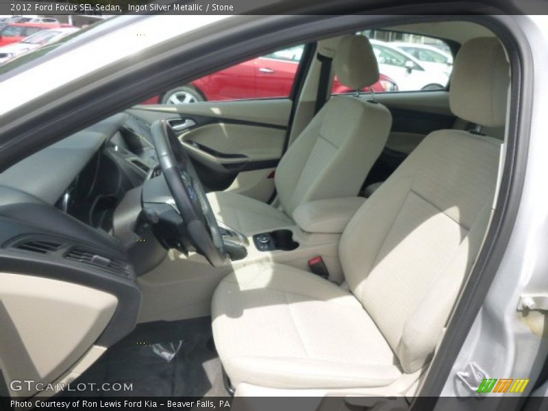 Ingot Silver Metallic / Stone 2012 Ford Focus SEL Sedan