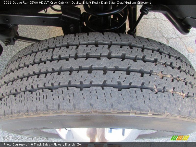 Bright Red / Dark Slate Gray/Medium Graystone 2011 Dodge Ram 3500 HD SLT Crew Cab 4x4 Dually