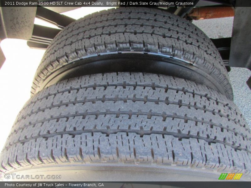 Bright Red / Dark Slate Gray/Medium Graystone 2011 Dodge Ram 3500 HD SLT Crew Cab 4x4 Dually